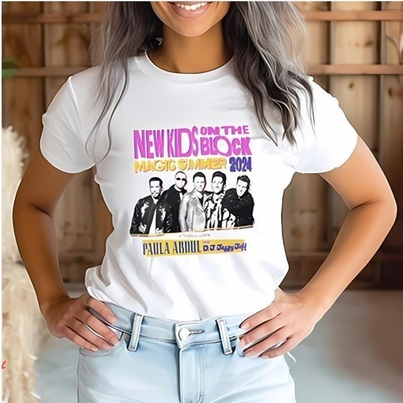 New Kids On The Block Shirt, New Kids On The Block Magic Summer 2024 Tour Shirt - Picture 1 of 3